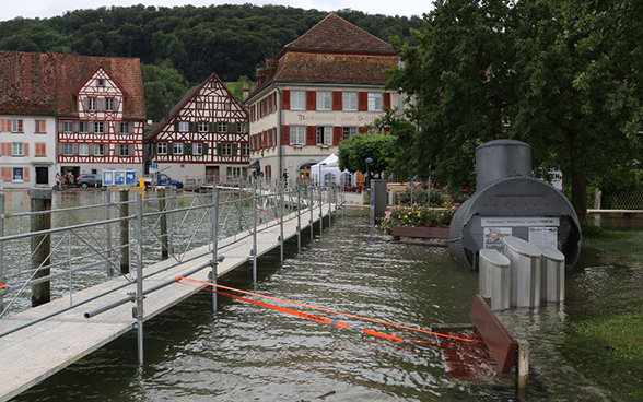 Bodensee erreichte Gefahrenstufe 4 (grosse Hochwassergefahr)