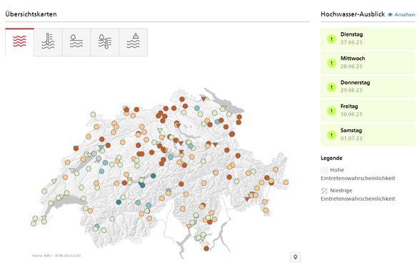 www.hydrodaten.admin.ch in neuem Design